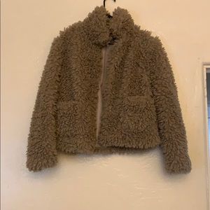 Zara basic jacket fuzzy and warm